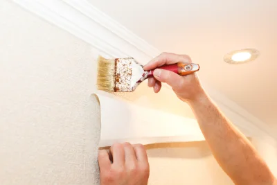 Pose de papier peint à Hermeray — revêtements muraux et toiles de verre